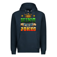 Navy king of the jokes Premium Hoodie - HRA Design Shop