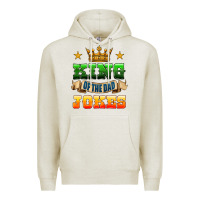 Oatmeal Heather king of the jokes Premium Hoodie - HRA Design Shop