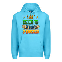 Ocean Blue king of the jokes Premium Hoodie - HRA Design Shop