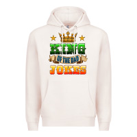 Pale Pink king of the jokes Premium Hoodie - HRA Design Shop