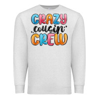Oatmeal Heather crazy cousin crew Premium Sweatshirt - MaliasSmallBusiness