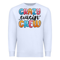 White crazy cousin crew Premium Sweatshirt - MaliasSmallBusiness