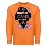 Carrot i love the woman ive become Premium Sweatshirt - MaliasSmallBusiness