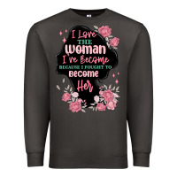 Smoke i love the woman ive become Premium Sweatshirt - MaliasSmallBusiness