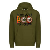 Army Green the boo crew Premium Hoodie - RacoonDesign
