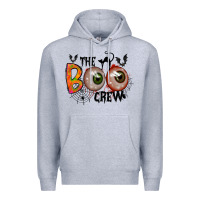 Heather Grey the boo crew Premium Hoodie - RacoonDesign