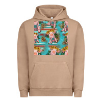 Pigment Burro turquoise baby pig seamless pattern Urban Hoodie - HRA Design Shop