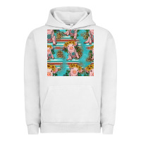 Pigment Lunar Rock turquoise baby pig seamless pattern Urban Hoodie - HRA Design Shop