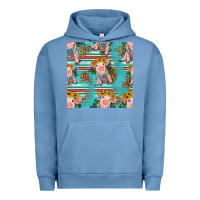 Pigment Pebble Blue turquoise baby pig seamless pattern Urban Hoodie - HRA Design Shop