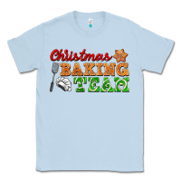 Dusty Blue christmas baking team Classic Tee - FaDigitalArtStudio