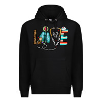 Black love nurse Premium Hoodie - CowhideDigitalArt