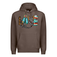 Coffee love nurse Premium Hoodie - CowhideDigitalArt