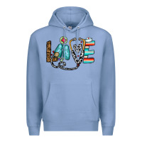 Colony Blue love nurse Premium Hoodie - CowhideDigitalArt