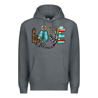 Rock love nurse Premium Hoodie - CowhideDigitalArt