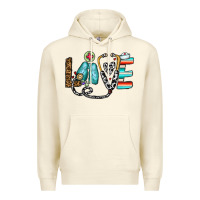Sandshell love nurse Premium Hoodie - CowhideDigitalArt