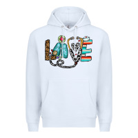 White love nurse Premium Hoodie - CowhideDigitalArt
