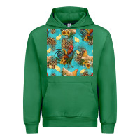 Emerald poultry animals seamless pattern Urban Hoodie - HRA Design Shop