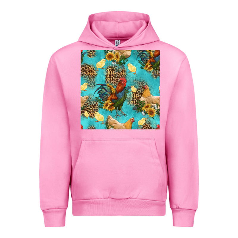 Poultry Animals Seamless Pattern Urban Hoodie by HRA Design Shop | Teevron