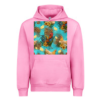 Fuchsia Pink poultry animals seamless pattern Urban Hoodie - HRA Design Shop