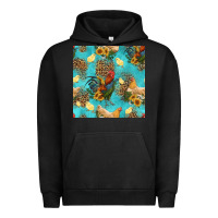 Pigment Black poultry animals seamless pattern Urban Hoodie - HRA Design Shop