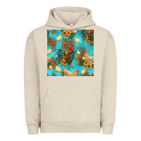 Pigment French Oak poultry animals seamless pattern Urban Hoodie - HRA Design Shop