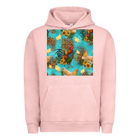 Pigment Salmon poultry animals seamless pattern Urban Hoodie - HRA Design Shop