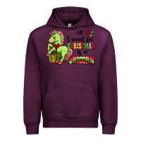 Mauve Wine All I Want For Christmas Is A Unicorn Urban Hoodie - FaDigitalArtStudio