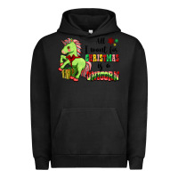 Pigment Black All I Want For Christmas Is A Unicorn Urban Hoodie - FaDigitalArtStudio