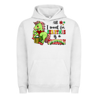 Pigment Lunar Rock All I Want For Christmas Is A Unicorn Urban Hoodie - FaDigitalArtStudio