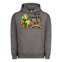 Pigment Tornado All I Want For Christmas Is A Unicorn Urban Hoodie - FaDigitalArtStudio
