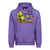Tulip All I Want For Christmas Is A Unicorn Urban Hoodie - FaDigitalArtStudio