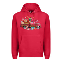 Cardinal valentine's day truck photography love side view Premium Hoodie - FaDigitalArtStudio