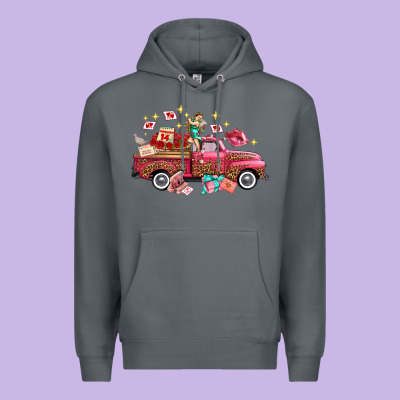 Valentine's Day Truck Photography Love Side View Premium Hoodie Designed By Fadigitalartstudio
