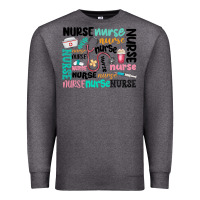 Charcoal Heather nurse Premium Sweatshirt - MaliasSmallBusiness