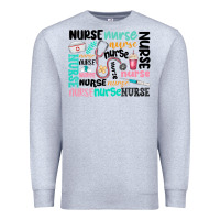 Heather Grey nurse Premium Sweatshirt - MaliasSmallBusiness