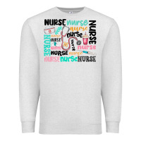 Oatmeal Heather nurse Premium Sweatshirt - MaliasSmallBusiness