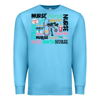Ocean Blue nurse Premium Sweatshirt - MaliasSmallBusiness