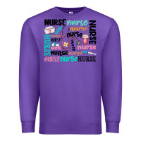 Purple nurse Premium Sweatshirt - MaliasSmallBusiness