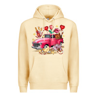 Pina Colada valentine's day truck farm animals Premium Hoodie - FaDigitalArtStudio