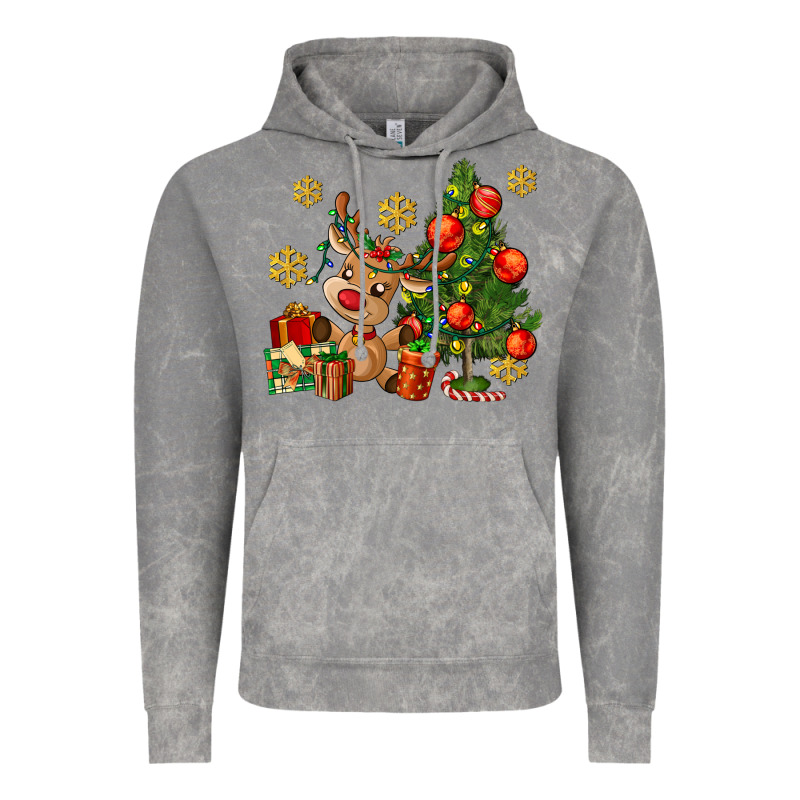 Reindeer And Christmas Tree Vintage Hoodie by AdoDesignShop | Teevron