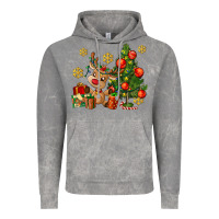 Cloud Rock reindeer and christmas tree Vintage Hoodie - AdoDesignShop