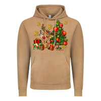 Vintage Camel reindeer and christmas tree Vintage Hoodie - AdoDesignShop