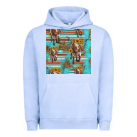 Pigment Grape Ice longhorn bull seamless pattern Urban Hoodie - HRA Design Shop