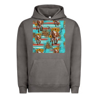 Pigment Tornado longhorn bull seamless pattern Urban Hoodie - HRA Design Shop