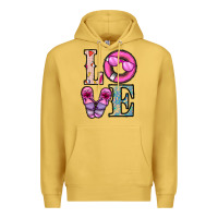 Antique Gold love summer Premium Hoodie - CowhideDigitalArt