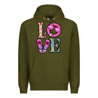 Army Green love summer Premium Hoodie - CowhideDigitalArt