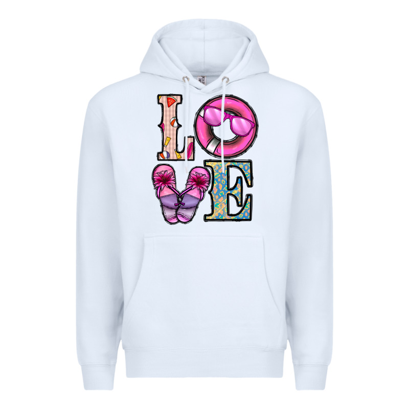 Love Summer Premium Hoodie by CowhideDigitalArt | Teevron