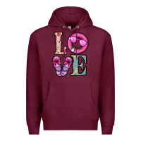 Burgundy love summer Premium Hoodie - CowhideDigitalArt
