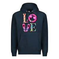 Navy love summer Premium Hoodie - CowhideDigitalArt
