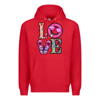Red love summer Premium Hoodie - CowhideDigitalArt